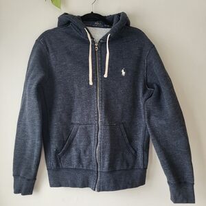 Polo by Ralph Lauren Blue Zip-Up Men's Hooded Sweater